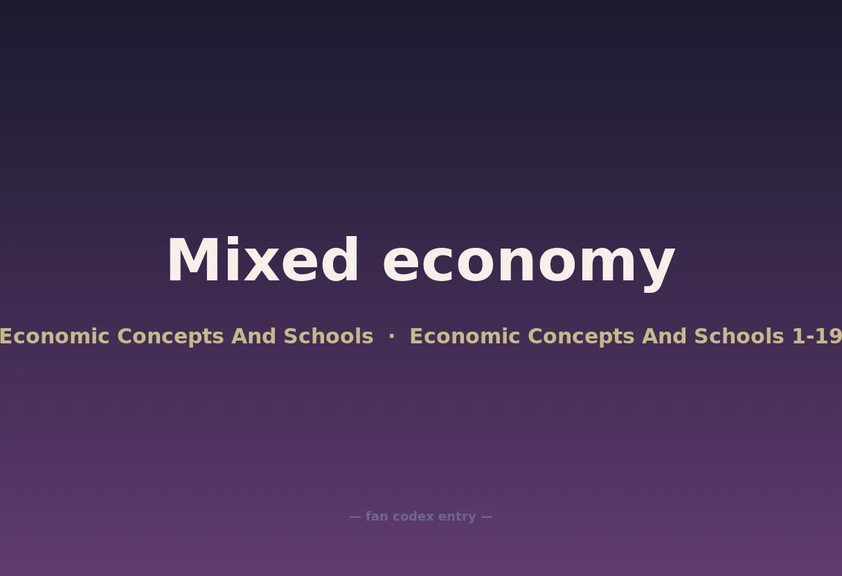 Mixed economy