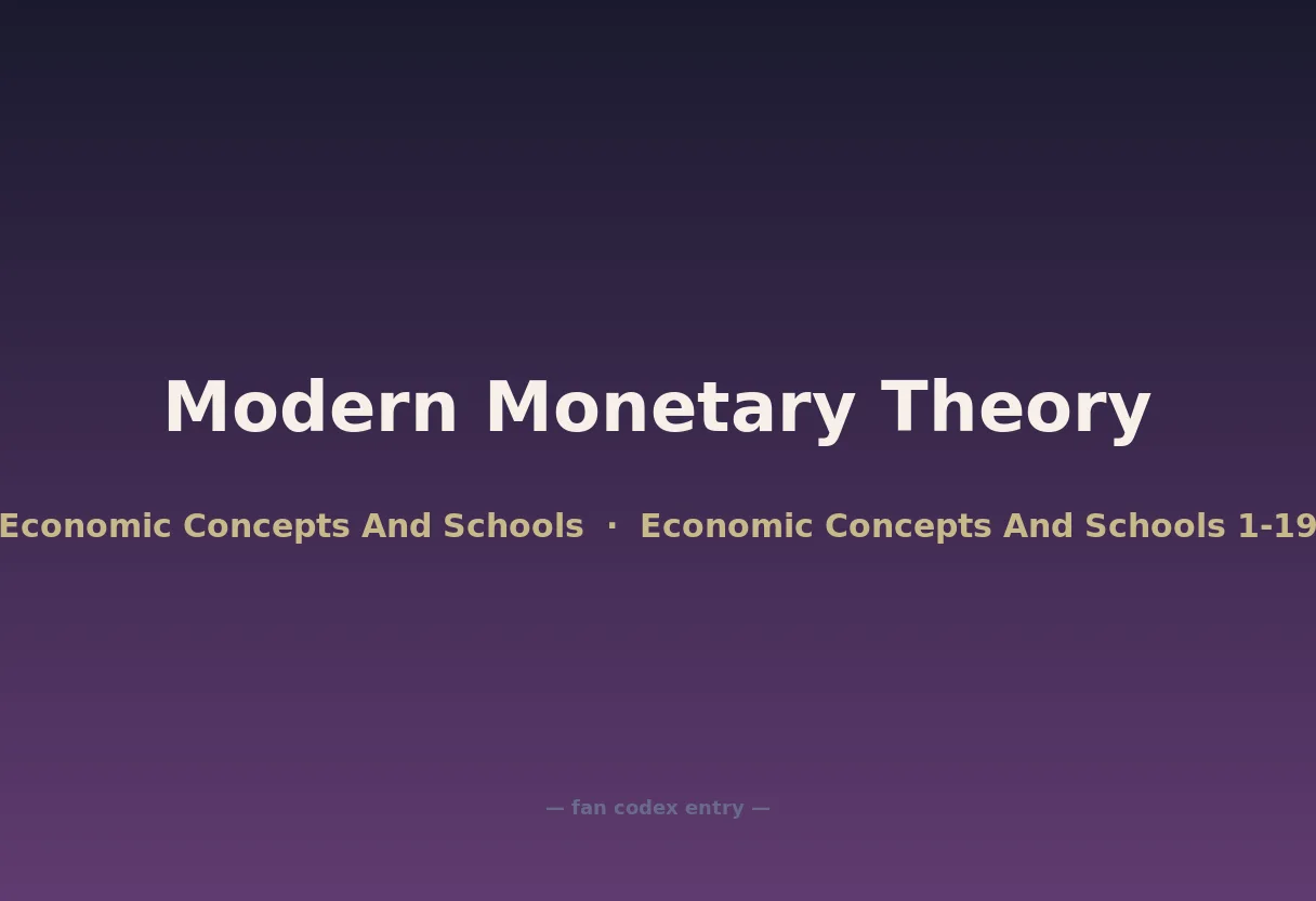 Modern Monetary Theory