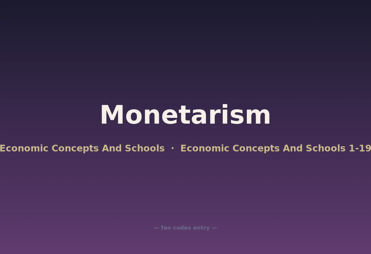 Monetarism