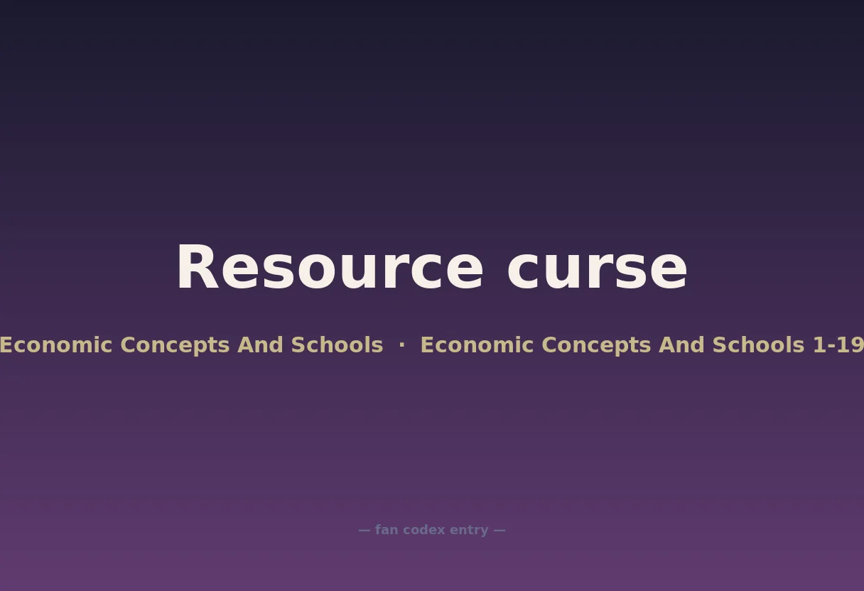 Resource curse